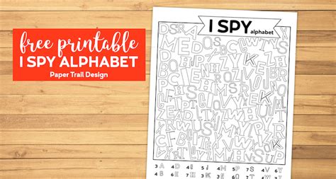 Free Printable Alphabet I Spy Game - Paper Trail Design