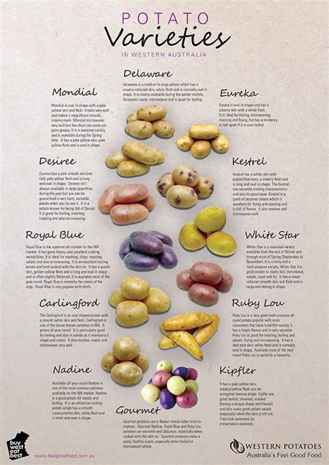 This sad image of the few spud varieties allowed in WA was swiped from ...