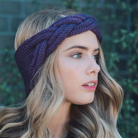 Headband Headwear hair bands for girls Knitted women Headbands Winter ...