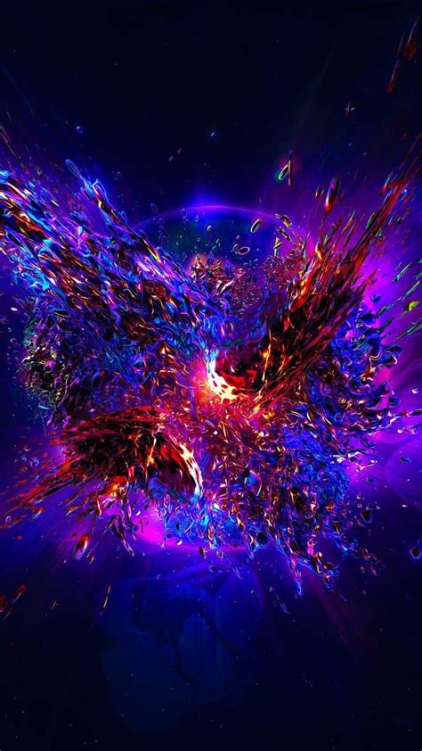 Explosion, blast, digital art, . Abstract iphone , Abstract background ...