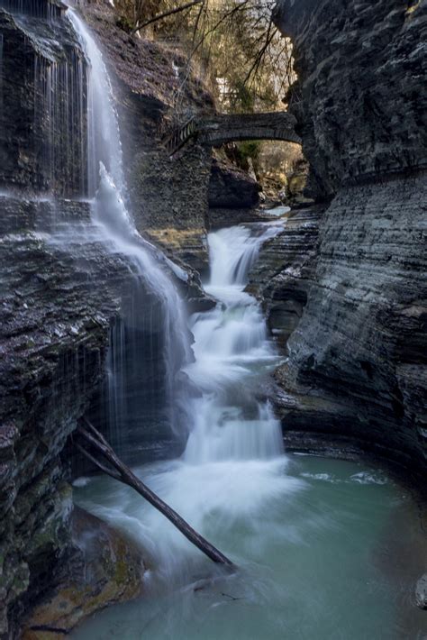 Rainbow Falls, Watkins Glen State Park, New York, USA : r/hiking