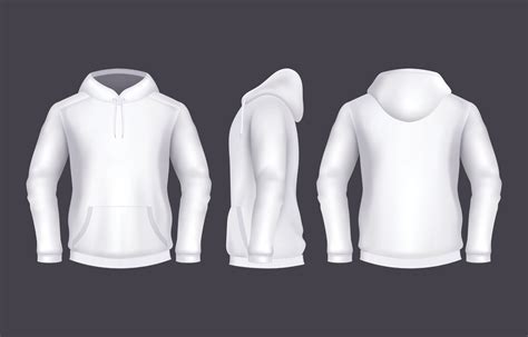 Blank White Hoodie Template