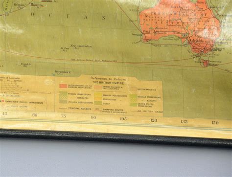 Large Map Of The British Empire Circa 1940s – Otto's Antiques