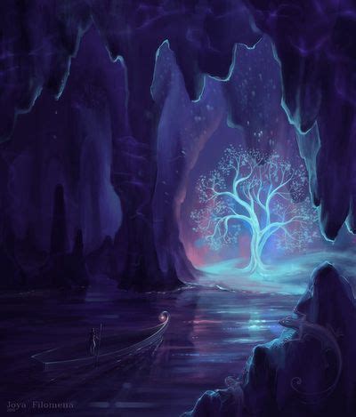 Fantasy tree in underground cavern Fantasy Places, Fantasy World ...