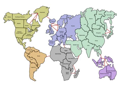 Risk Board Game Map