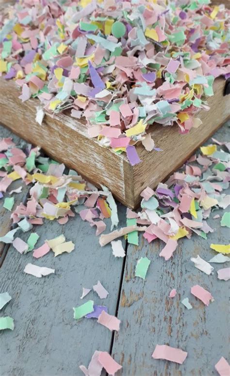 Bulk Shredded Paper Confetti Pastel Colors 5oz 10oz 1lb DIY | Etsy