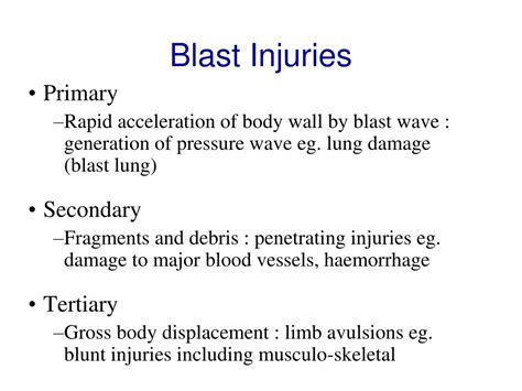 PPT - Blast Injury PowerPoint Presentation, free download - ID:2244697