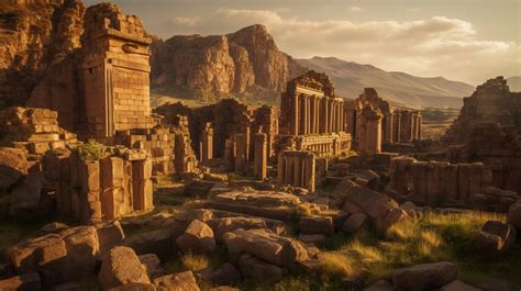 Ancient Ruins The Of An City Are Shown Backgrounds | JPG Free Download ...