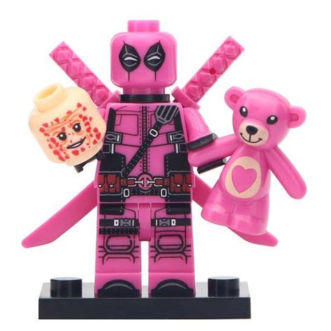 Rose Pink Deadpool Marvel Universe Moc Minifigures Toy Gift For Kids ...