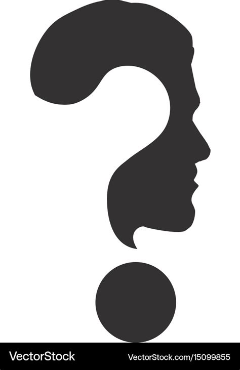 Question mark symbol Royalty Free Vector Image