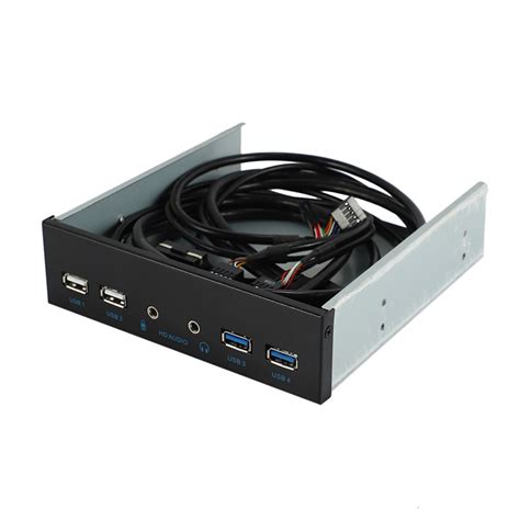 5.25 Inch Desktop Pc Case Internal Front Panel Usb Hub 2 Ports Usb 3.0 ...