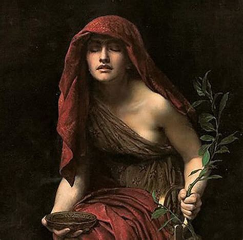 Oracle of Delphi Pythia in Greek Mythology John Collier | Etsy