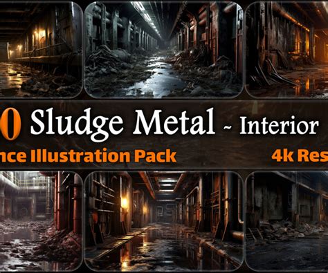 ArtStation - 220 Sludge Metal Environment - Interior Reference Pack ...