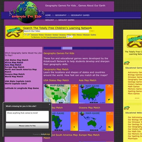 Geography Games For Kids - By KidsGeo.com | Pearltrees