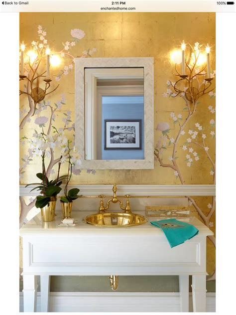 Pin by Cyndi Livingston Brookshire on Bathrooms | Gold metallic ...