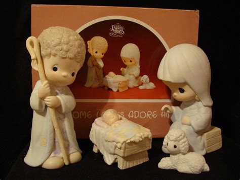 Precious Moments **HUGE** 4 Piece 9" Nativity Set | #1837545825