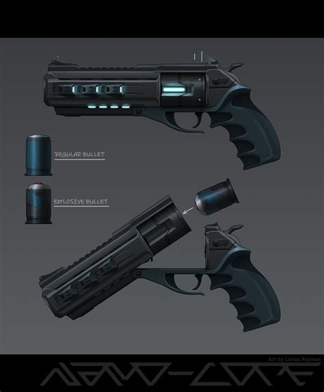 ArtStation - Sci Fi Hand Cannon Revolver