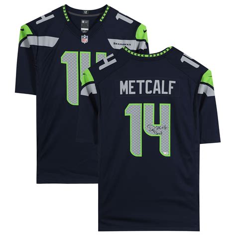 DK Metcalf Seattle Seahawks Autographed Navy Nike Game Jersey with ...