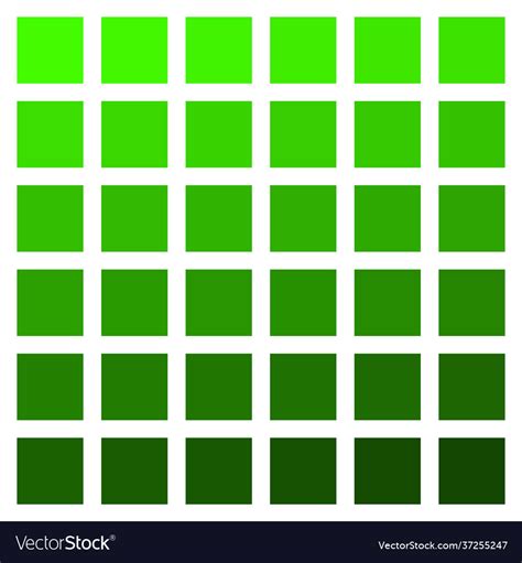 Green color palette vegetation grass Royalty Free Vector