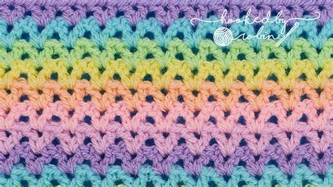 How to Crochet the V Stitch (SUPER FAST STITCH!) - YouTube