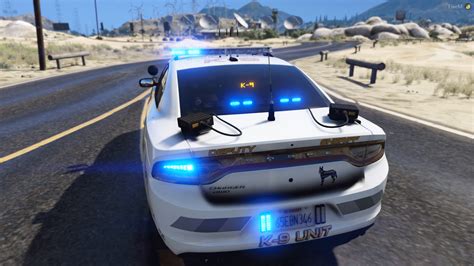 2018 K-9 Police Dodge Charger [SP / FiveM] (Red & Blue - Blue & Blue ...