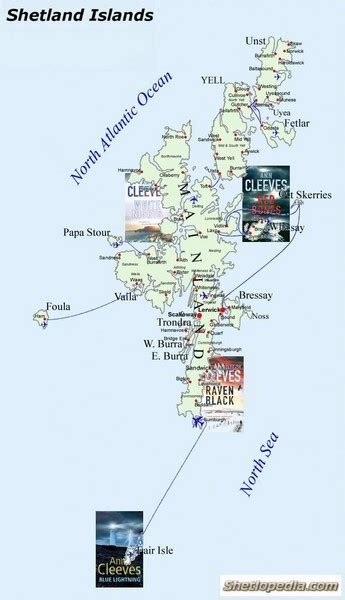 Shetland Islands Tourist Map - Shetland Islands • mappery