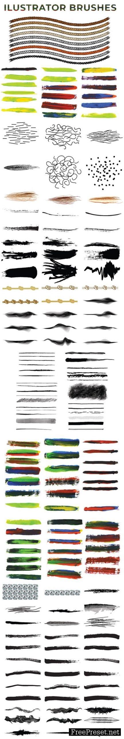 160+ Vector Brushes Collection for Illustrator