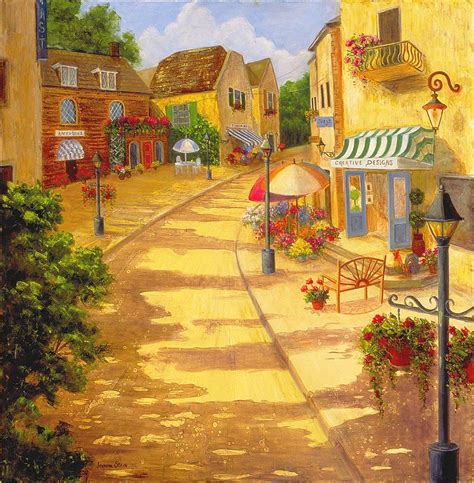 Italian Village Painting by Jeanene Stein - Fine Art America