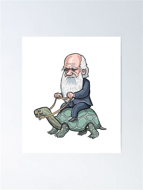 "Charles Darwin" Poster for Sale by MacKaycartoons | Redbubble