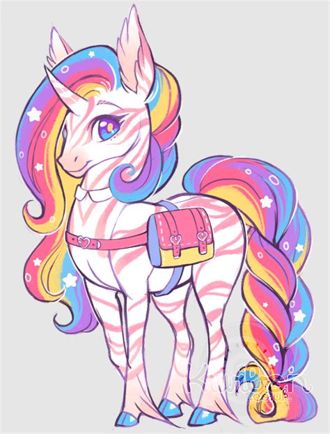 Rainbow unicorn by Kiwibon | Unicorn drawing, Unicorn wallpaper, Kawaii ...