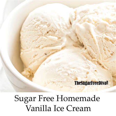 Sugar Free Vanilla Ice Cream, homemade snack or dessert liked by ...