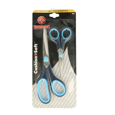 Mundial Scissors set soft-grip 1862 21.6+14cm - 6pcs | De Bondt