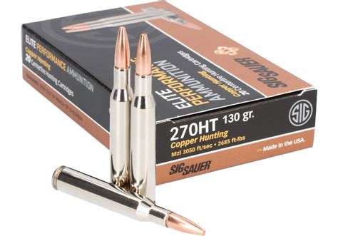 270HT 130 Grain Sig Sauer Copper Hunting