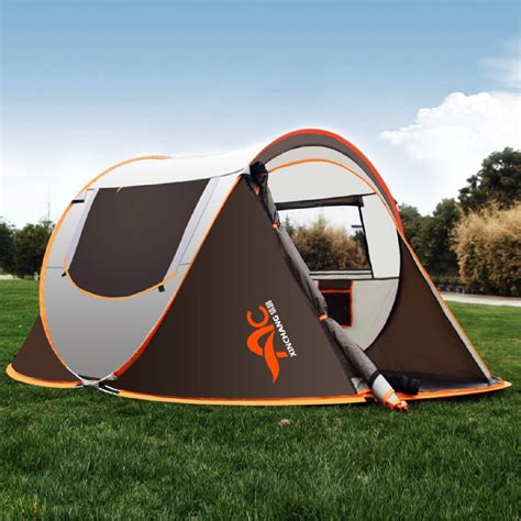 EVEREST 3-4 Person Family Instant Pop Up Tent Outdoor Waterproof ...