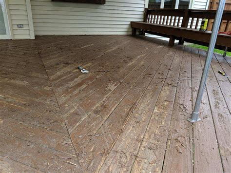 Deck Staining Before & After Photos - WNY