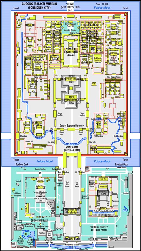 Forbidden City map (Beijing) - Ontheworldmap.com