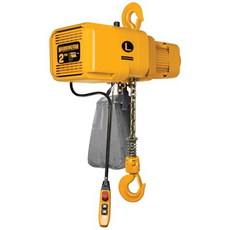 Harrington NER II 2 Ton Electric Hoist - 14 fpm, Three Phase NER020L