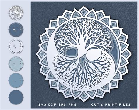 Yin Yang Tree of Life Tree of Life Svg Tree Cut File SVG - Etsy