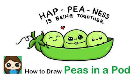 How to Draw Peas in a Pod Cute Pun Art #1