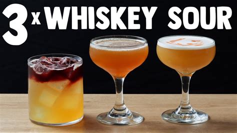 3 x simple WHISKEY SOUR variations! - YouTube