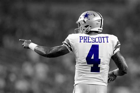 Download Dak Prescott Jersey Number 4 Wallpaper | Wallpapers.com