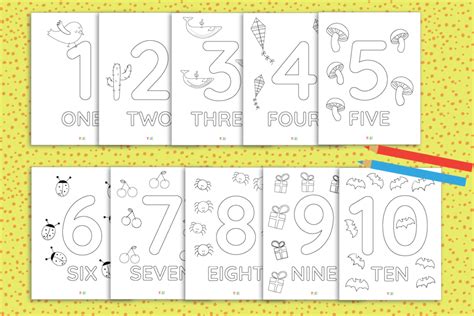 1-10 Printable Numbers Coloring Pages - YES! we made this