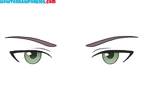 How to Draw Anime Male Eyes - Easy Drawing Tutorial For Kids