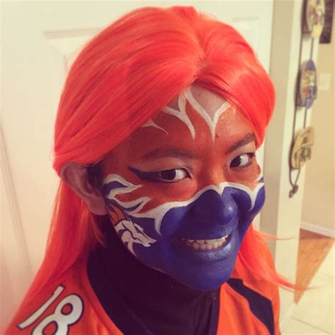 17 Best images about NFL Denver Broncos Face Painting on Pinterest