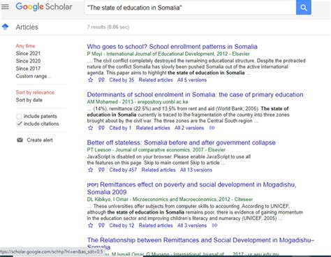 How to use Google Scholar advanced search - Avidnote