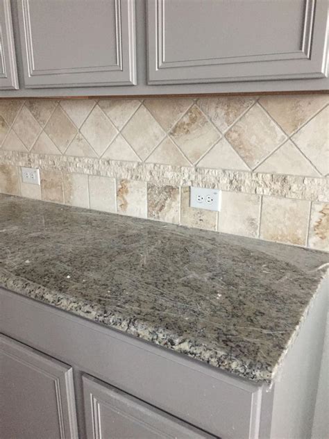 #graykitchen | Travertine backsplash, Kitchen cabinet remodel ...