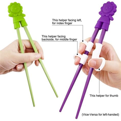 Healifty Learning Chopstick for Beginners 2 Pairs Training Chopsticks ...