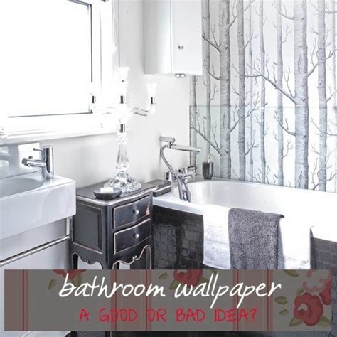 Bathroomwallpaper - Tree Wallpaper In Bathroom (#120251) - HD Wallpaper ...