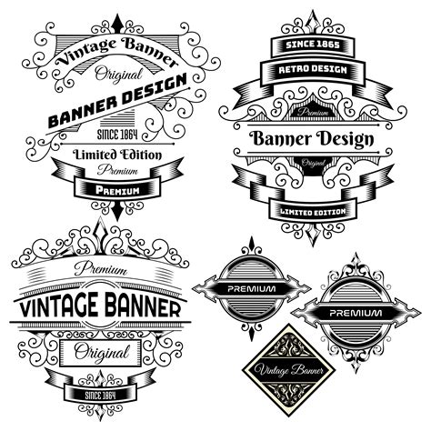 Vintage Label Design Templates