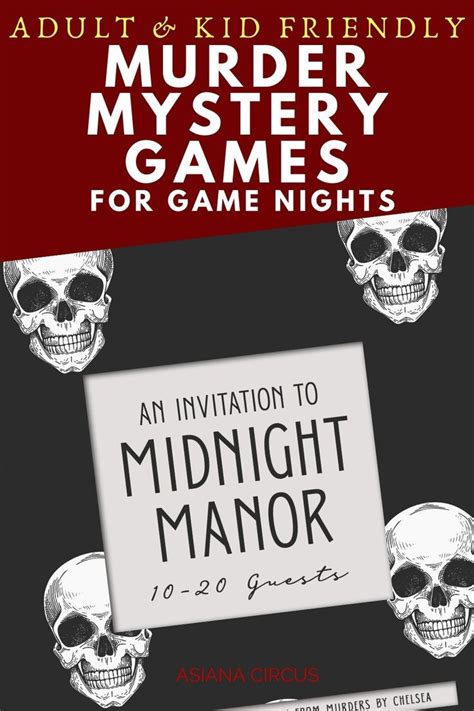 29 best murder mystery party games for adults – Artofit